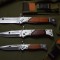 SUPER SET 3 CUTITE BAIONETA AK47 CCCP,HUSE INCLUSE,3 MARIMI,CUTITE PROFESIONALE!