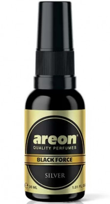 Odorizant Areon Perfume Spray Black Force 30 ML Silver foto