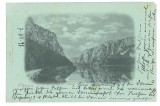 1669 - ORSOVA, Danube Kazan, Litho, Romania - old postcard - used - 1898