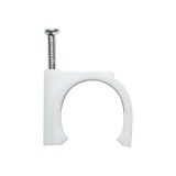 Clema cu cui 26 mm pentru fixare cablu, set 100 buc, Breckner
