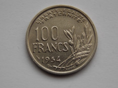 100 FRANCS 1954-B FRANTA foto