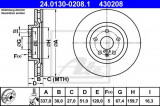 Disc frana SAAB 9-5 (YS3G) (2010 - 2012) ATE 24.0130-0208.1