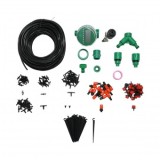 Kit complet irigare prin picurare si pulverizare cu furtun 41m, temporizator, duze, conectori, tije de fixare 147 piese