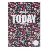 Caiet A4 Dictando, 40 File, Copertă Multicolor, Imprimeu Floral &#039;Today&#039;, Oem