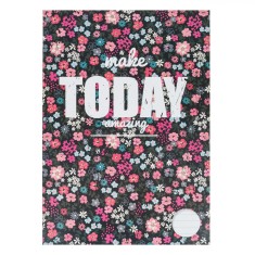 Caiet A4 Dictando, 40 File, Copertă Multicolor, Imprimeu Floral &#039;Today&#039;