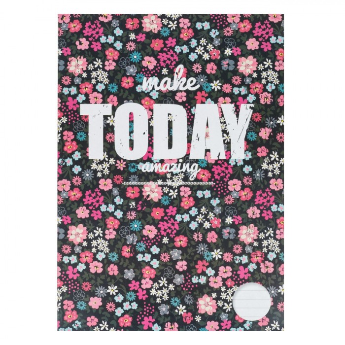 Caiet A4 Dictando, 40 File, Copertă Multicolor, Imprimeu Floral &#039;Today&#039;