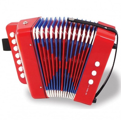 Acordeon pentru copii cu butoane - Instrument muzical foto
