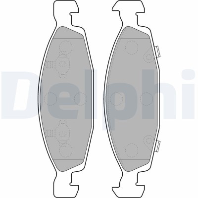 DELPHI LP1557 set placute frana,frana disc foto