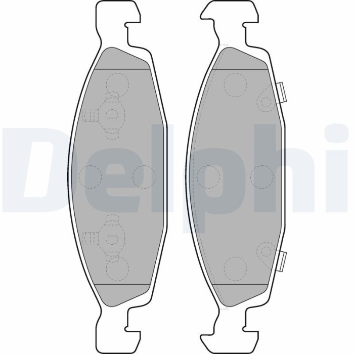 DELPHI LP1557 set placute frana,frana disc