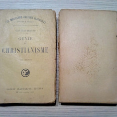 GENIE DU CHRISTIANIME - 2 Vol. - Rene de Chateaubriand -1928, 379+360 p.