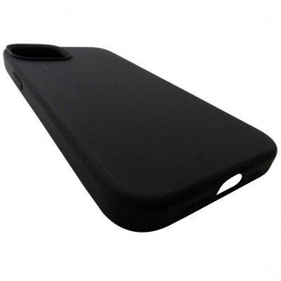 Husa tip capac spate Prio neagra, plastic si silicon, pentru Apple iPhone 15 Plus foto