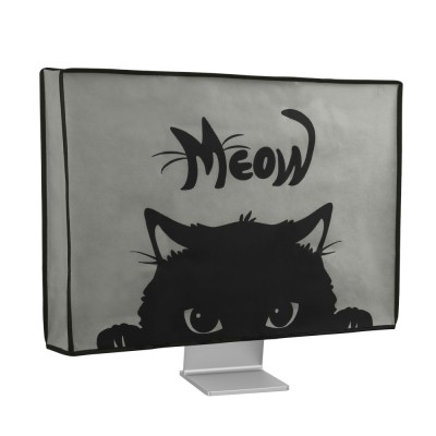 Husa pentru monitor de 20-22&amp;quot; Kwmobile, Gri/Negru, Plastic, 43617.13 foto