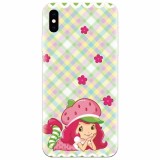 Husa silicon pentru Apple Iphone X, Strawberry Girl