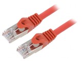 Patch Cord S/FTP Cat 6a LSZH Roșu 0,5m Cablexpert, Gembird