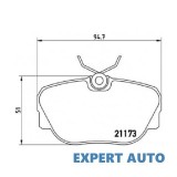 Set placute de frana BMW Z1 1988-1991, Array