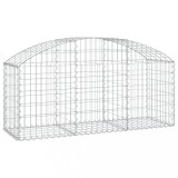 Cumpara ieftin Cos gabion arcuit, 150x50x60/80 cm, fier galvanizat