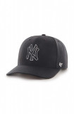 47 brand șapcă din amestec de l&acirc;nă MLB New York Yankees culoarea negru, cu imprimeu, B-CLZOE17WBP-BKB