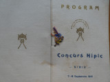 Cumpara ieftin Program Cpncurs Hipic , Sibiu , 7 - 8 Septembrie 1941 , General Pantazi , semnat