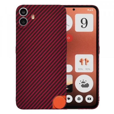 Husa pentru Nothing CMF Phone 1, Techsuit, Carbonite FiberShell, Rosie foto