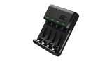 &Icirc;ncărcător de baterii Green Cell GC VitalCharger Ni-MH AA și AAA cu portal Micro USB și USB-C