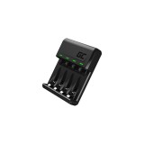 &Icirc;ncărcător de baterii Green Cell GC VitalCharger Ni-MH AA și AAA cu portal Micro USB și USB-C