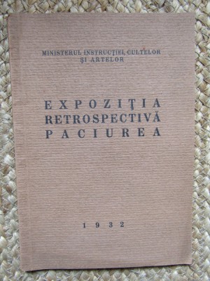 EXPOZITIA RETROSPECTIVA-PACIUREA/1932-NOV. DEC foto