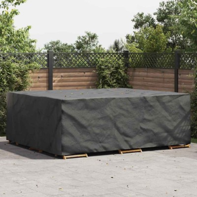 vidaXL Husă pentru mobilier de exterior Negru 300 x 250 x 70 cm 210D 4105852 foto