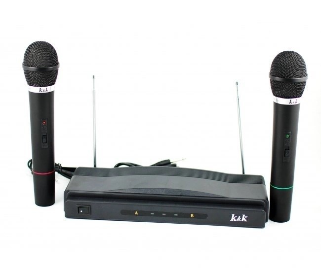 Set 2 microfoane wireless semiprofesionale K&amp;K AT-306