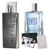 Set apa de toaleta Attraction Intense pentru El 75 ml, apa de toaleta Individual Blue 100 ml, card multifunctional de supravietuire, otel inoxidabil, Avon