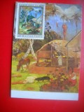 HOPCT MAXIMA NR 1437 PORCI NEGRII/ PAUL GAUGUIN -CP MAXIMA PICTURA-UNGARIA