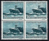 Romania 1957 - Lp 435 - Ziua Marinei - bloc de 4 &ndash; MNH - 2, Nestampilat