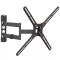 ﻿Suport TV de perete Barkan, 40 kg, 13 - 65 inch, compatibil non VESA, reglabil, metal, Negru