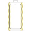 Folie Protectie Ecran OEM pentru Apple iPhone 12 / Apple iPhone 12 Pro, Sticla securizata, Full Face, Full Glue, 5D, Neagra