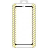 Folie Protectie Ecran OEM pentru Apple iPhone 12 mini, Sticla securizata, Full Face, Full Glue, 5D, Neagra