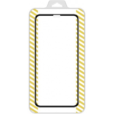 Folie Protectie Ecran OEM pentru Apple iPhone 12 / Apple iPhone 12 Pro, Sticla securizata, Full Face, Full Glue, 5D, Neagra foto