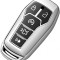 Husa Cheie Auto Ford Mustang, Smartkey, 5 Butoane, Tpu, Silver AutoProtect KeyCars