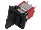 Rocker DP3T 2A/250VAC 5A/28VDC negru
