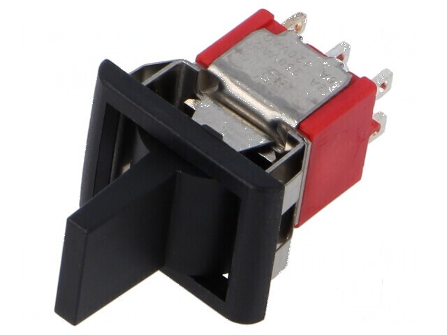 Rocker DP3T 2A/250VAC 5A/28VDC negru