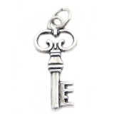 Pandantiv cheie, argint 925, 3 cm x 1,2 cm