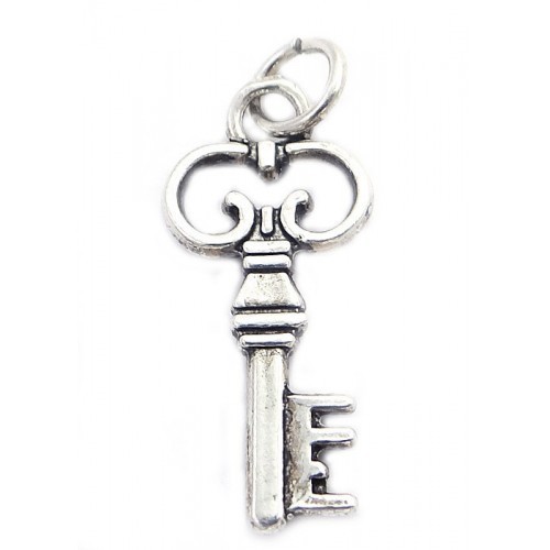 Pandantiv cheie, argint 925, 3 cm x 1,2 cm