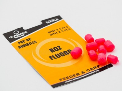 Pop Up Dumbells Claumar 10Buc 5x6mm-5x8mm Roz Fluoro foto