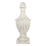 Cumpara ieftin Decoratiune ceramica bej vintage 26x26x64 cm