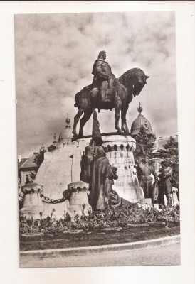 RF71 -Carte Postala- Cluj, Statuia lui Matei Corvin , circulata 1967 foto