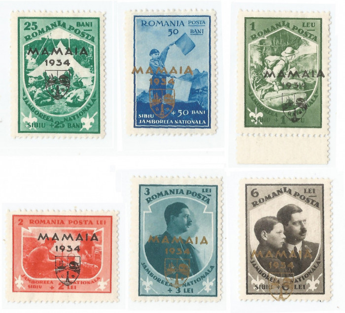 Romania, LP 107/1934, Jamboreea Nationala Mamaia (supratipar), MNH, eroare