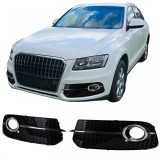 Inserts grilaj fagure pentru bara de protectie negru lucios, potrivit pentru Audi Q5 8R 12-16 Performance AutoTuning