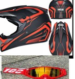Cumpara ieftin Casca Moto Atv Cross Enduro Downhill + Ochelari 100% ,marimi disponibile S,M si L