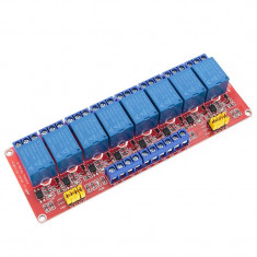 Modul releu 8 canale 12V / Relay optocoupler 8 channels Arduino (r.6635K)