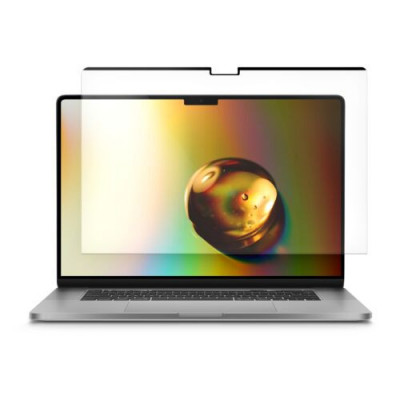 Folie de protectie mata pentru laptop Apple MacBook Pro 16&amp;quot; (2021), Kwmobile, Transparent, Plastic, 57793.2 foto