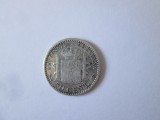 Spania 50 Centimos 1900 argint cu patina frumoasa,regele Alfonso XIII,diametrul=18 mm,greutate=2,52 grame
