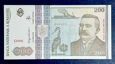 Bancnota 200 lei UNC foto